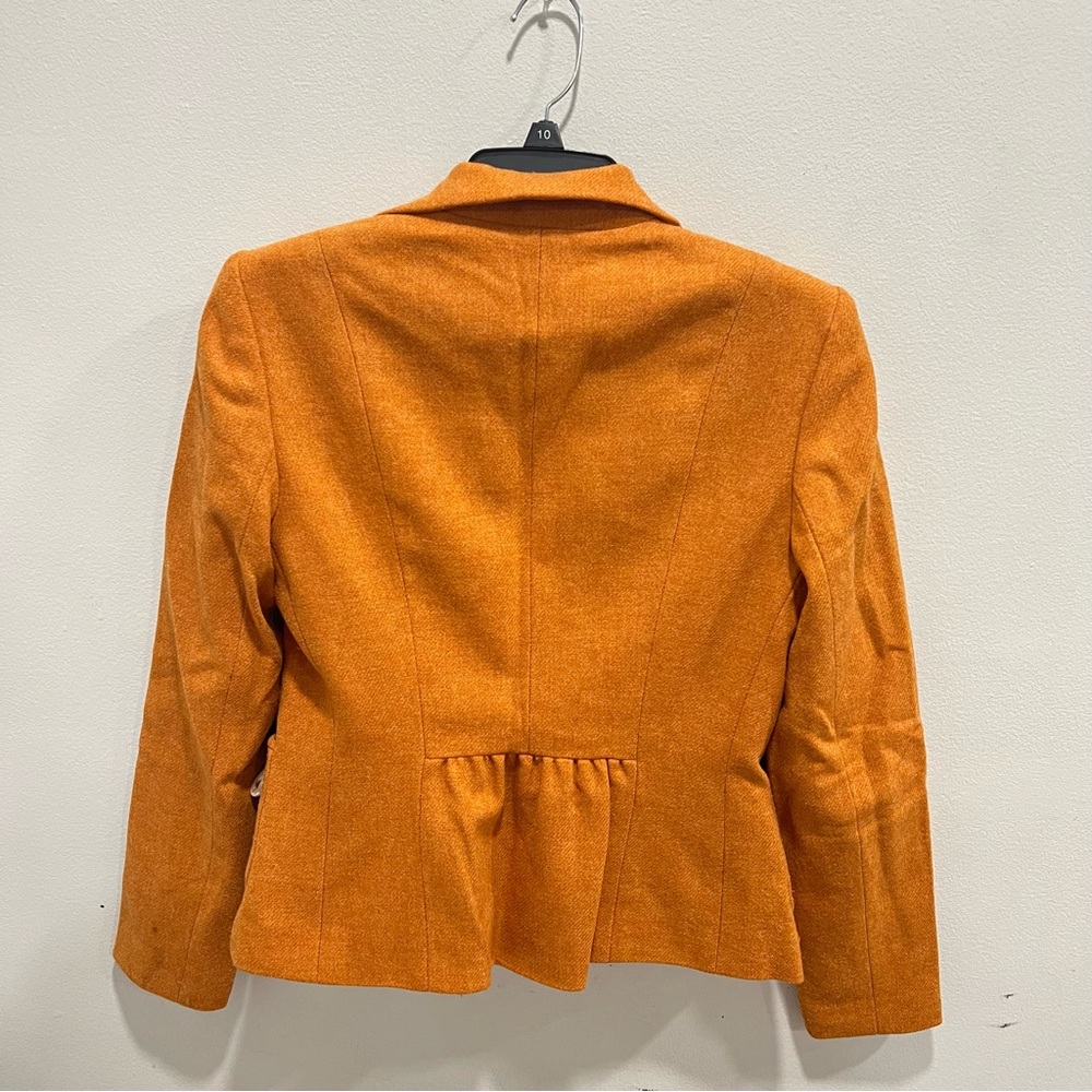 Women's Unique Statement Orange Blazer - image 7